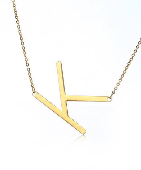 Customized Initial Letter Necklace
