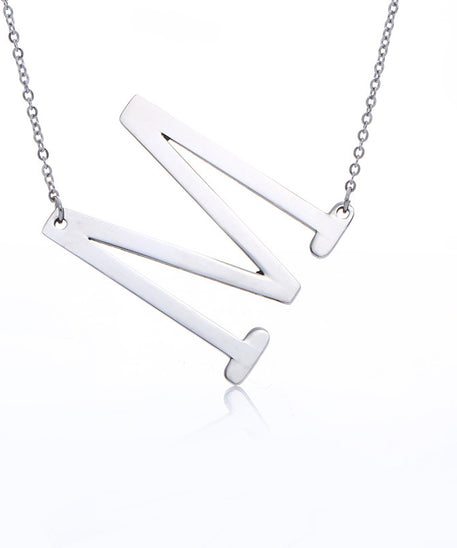 Customized Initial Letter Necklace