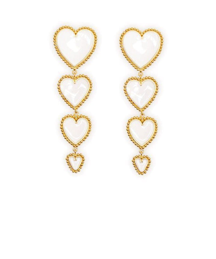 Scintillating Love Themed Earrings