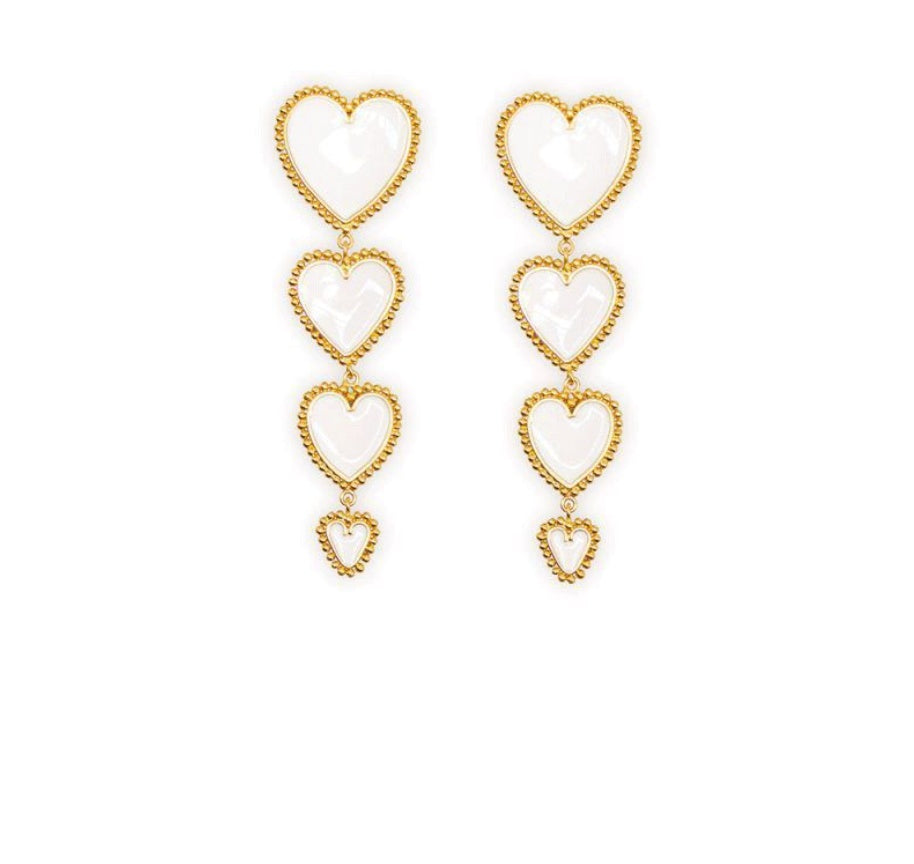 Scintillating Love Themed Earrings