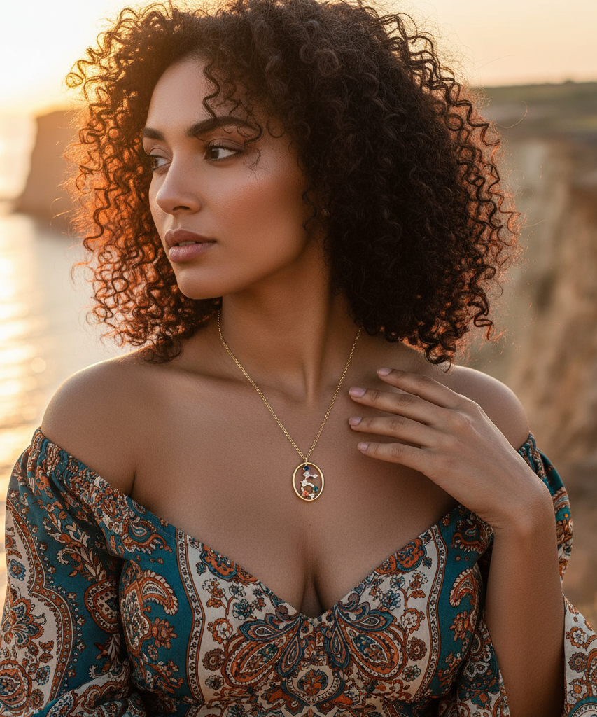 Curated Constellation Star Map Necklace