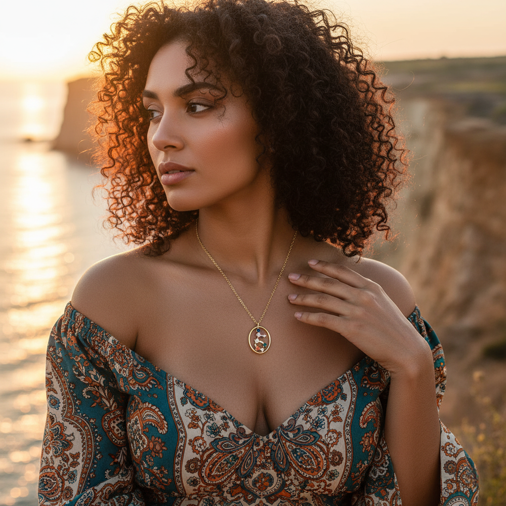 Curated Constellation Star Map Necklace