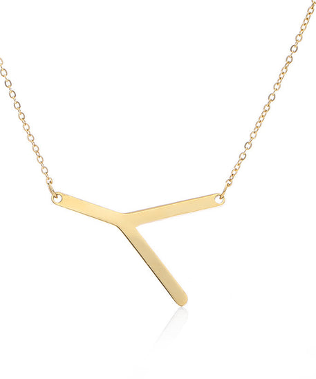 Customized Initial Letter Necklace