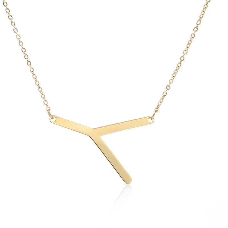 Customized Initial Letter Necklace