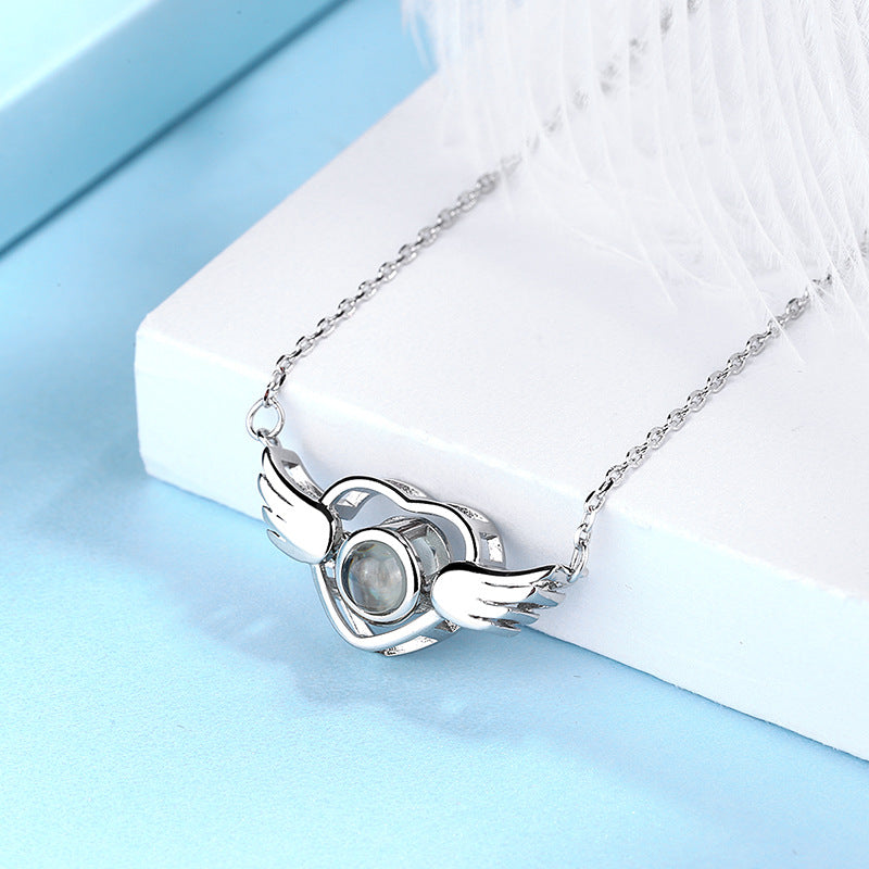 Magnificent "You Are My Angel" Love Projection Necklace