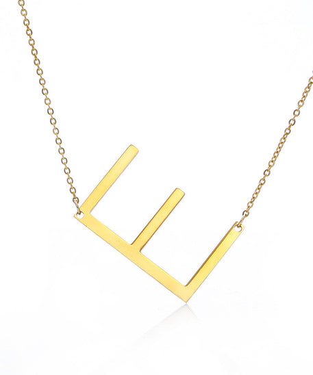 Customized Initial Letter Necklace