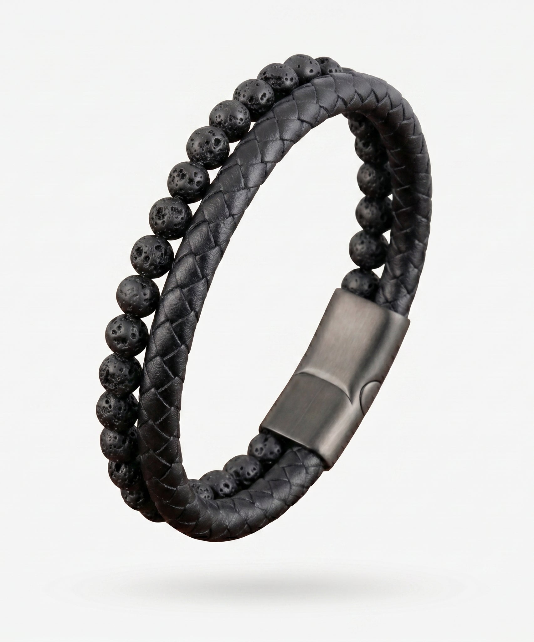 Grounded Volcanic Stone Tigereye Bracelet