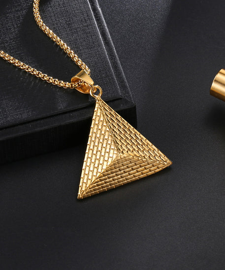 Luxe 3D Pyramid Necklace
