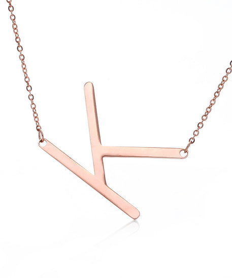 Customized Initial Letter Necklace