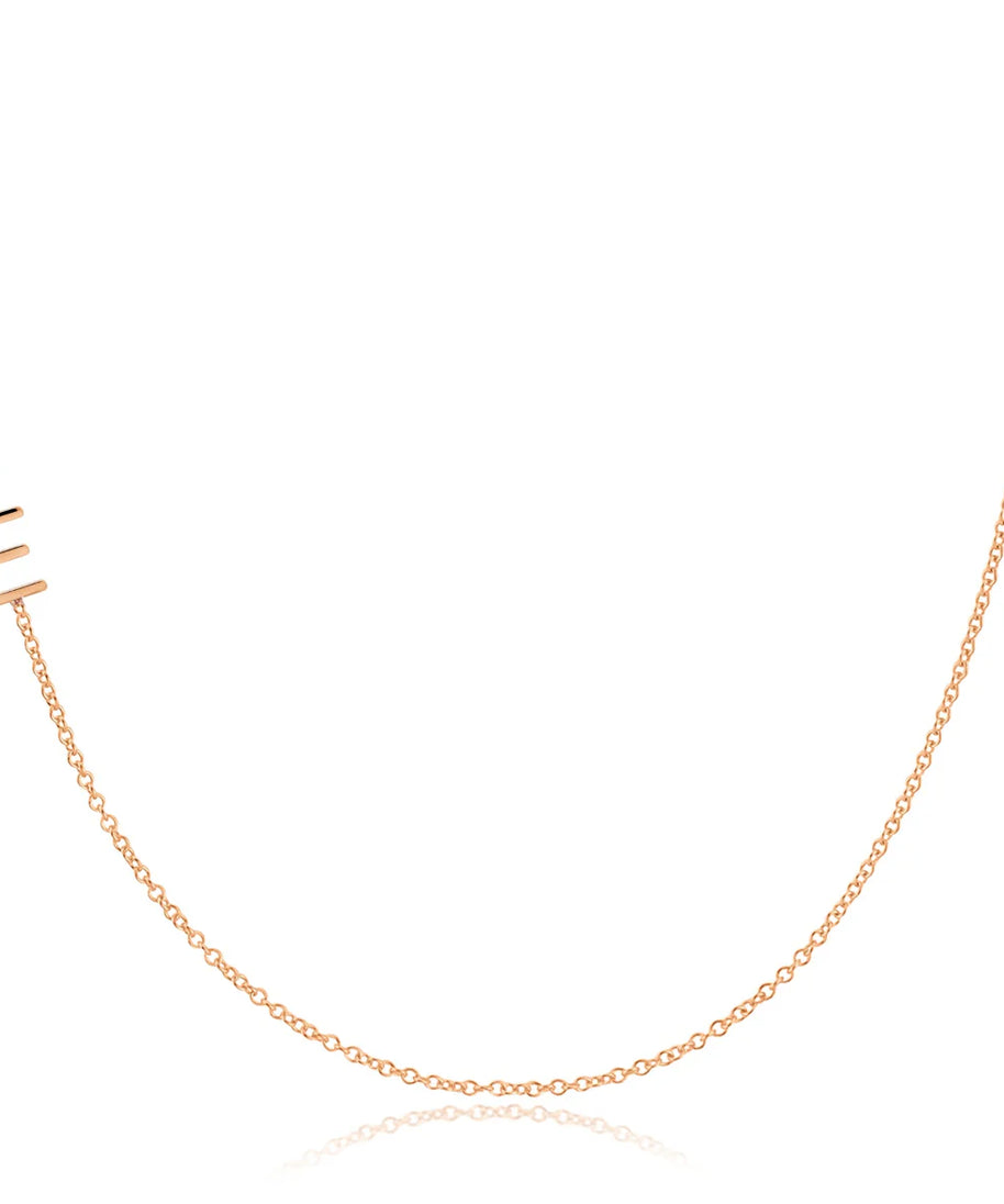 Personalized Lustrous Letter Necklace | DESCRIPTION