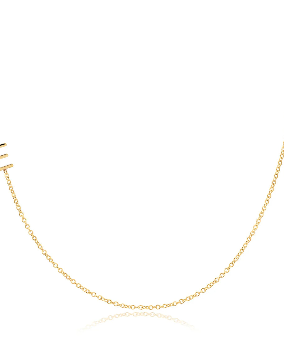 Personalized Lustrous Letter Necklace | DESCRIPTION
