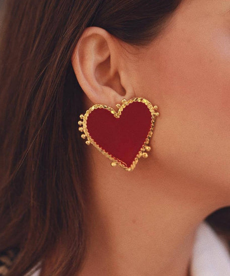 Scintillating Love Themed Earrings