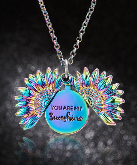 PRICES AMKE NO SENSE Radiating Sunflower Opening Necklace