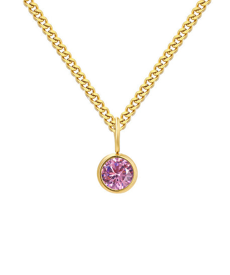 Prismatic Diamond Birthstone Necklace