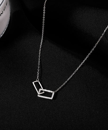 Hypnotic Double Frames Necklace
