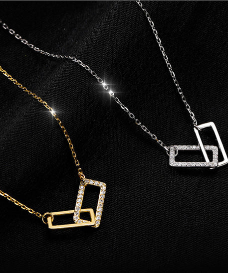 Hypnotic Double Frames Necklace