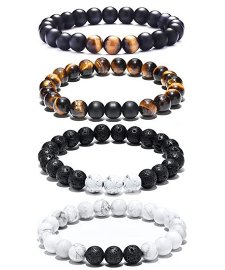 Tiger Eye Volcanic Stone Bracelet