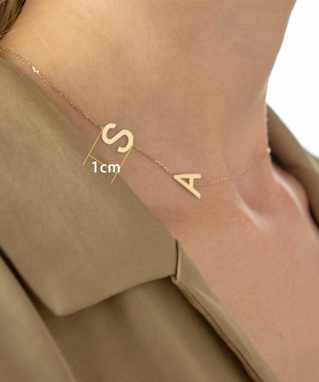Personalized Lustrous Letter Necklace