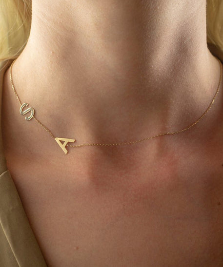 Personalized Lustrous Letter Necklace