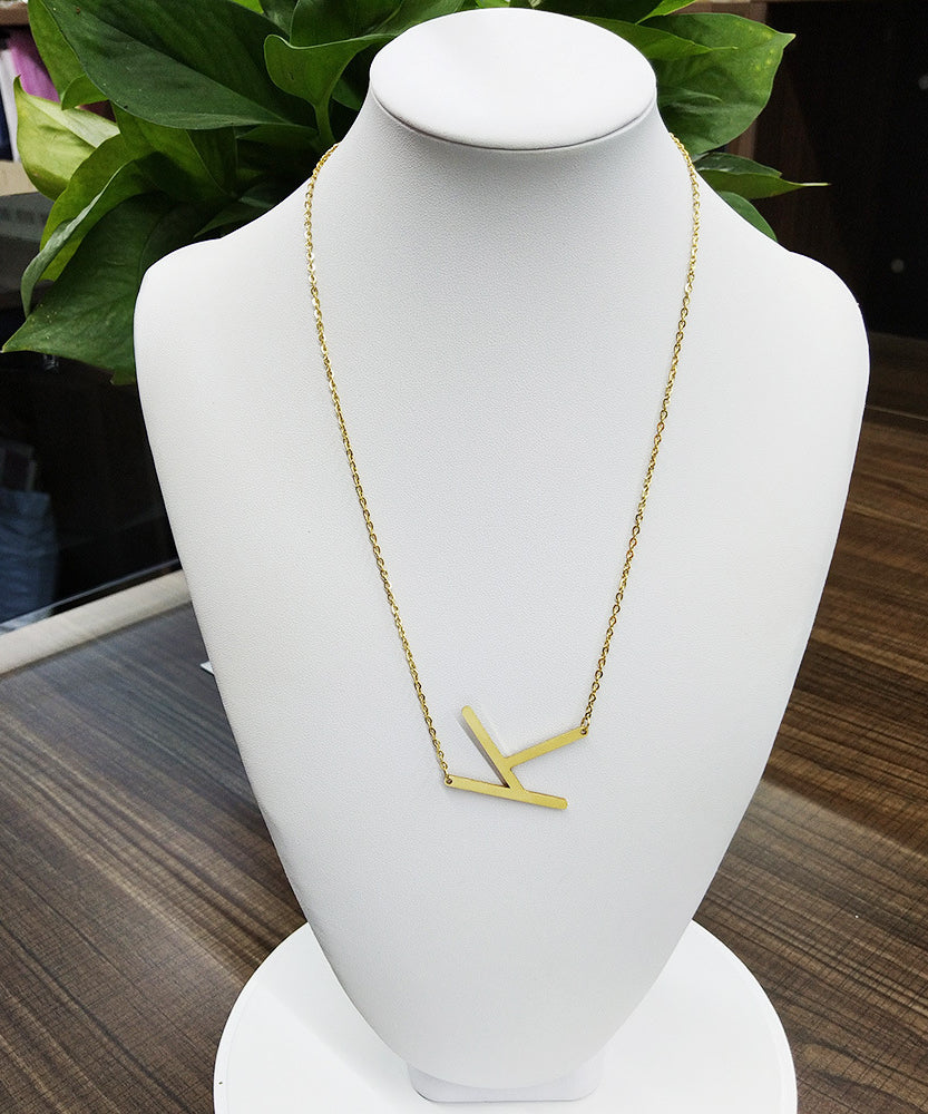 Customized Initial Letter Necklace
