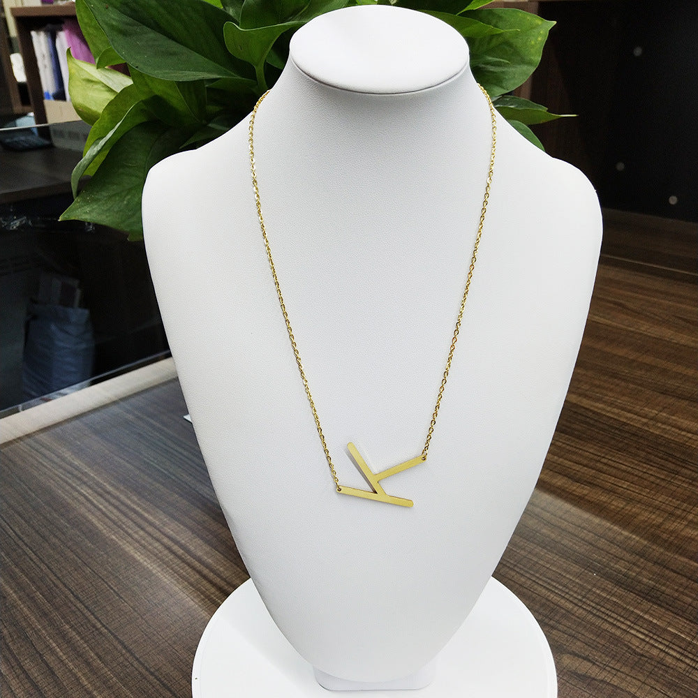 Customized Initial Letter Necklace