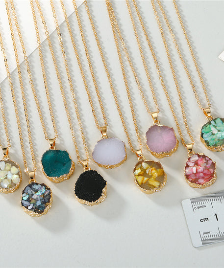 Twinkle Sunflower Resin necklace