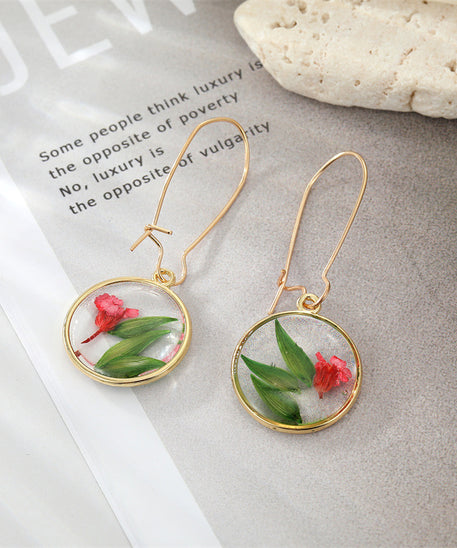 Bohemian Dried Flower Earrings