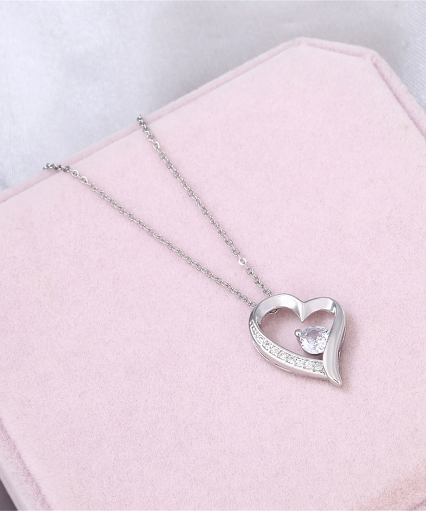 Personalized Light-kissed Heart Necklace