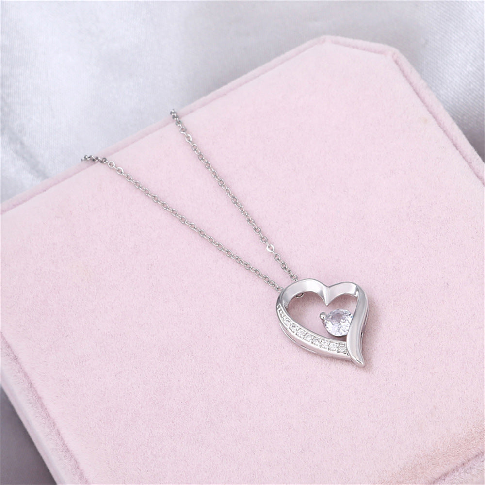 Personalized Light-kissed Heart Necklace