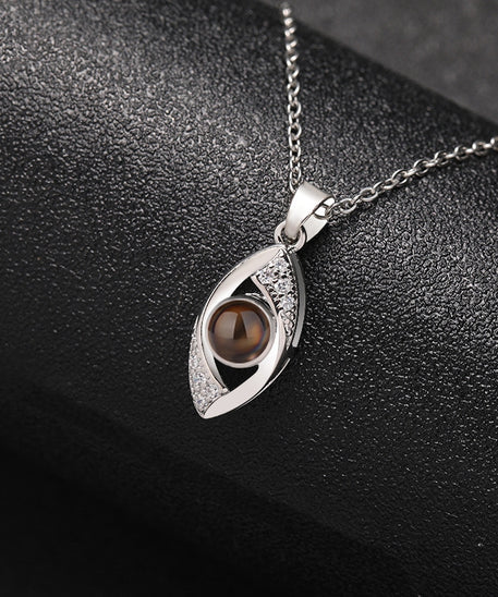 Customized Demon Eye Projection Necklace Pendant