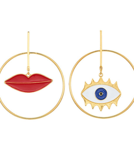 Scintillating Love Themed Earrings