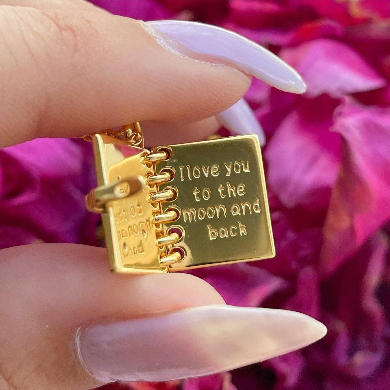 Skybound Openable Love Book-shaped Necklace