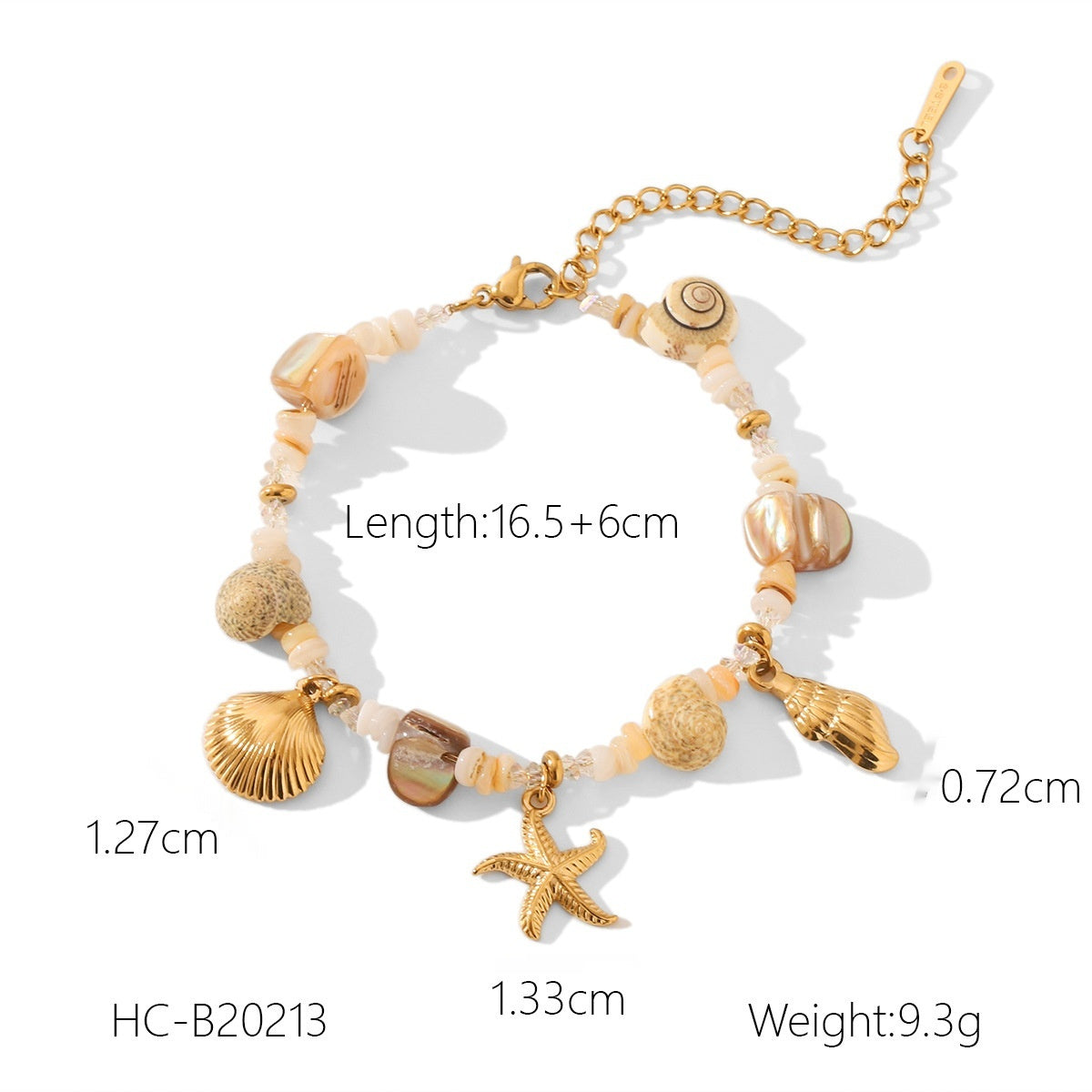 Treasured Starfish Shell Bracelet & Necklace