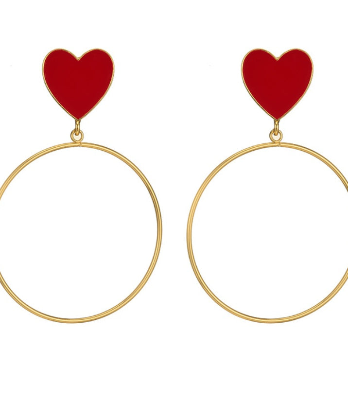 Scintillating Love Themed Earrings