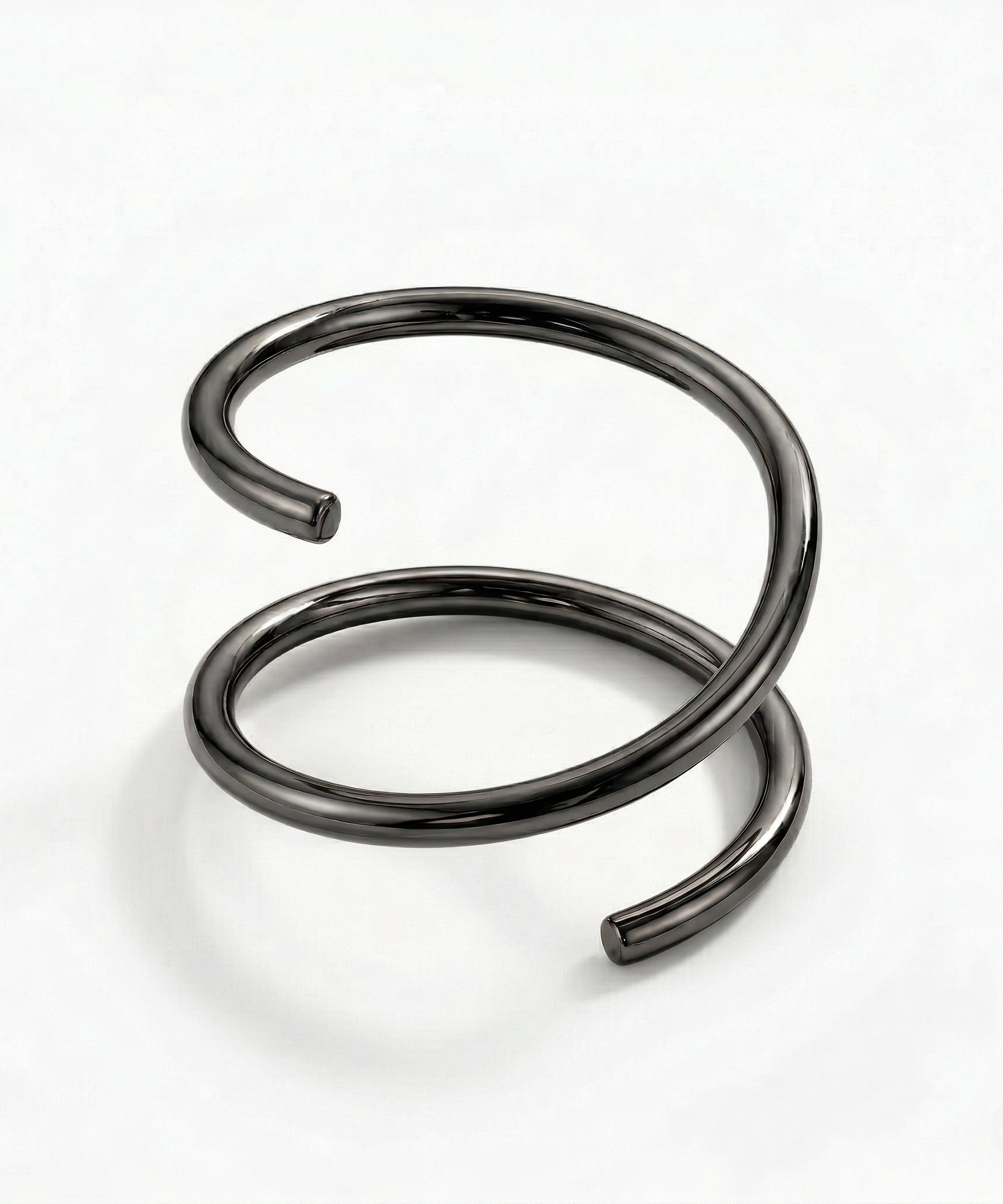 Daring Spiral Double Ring