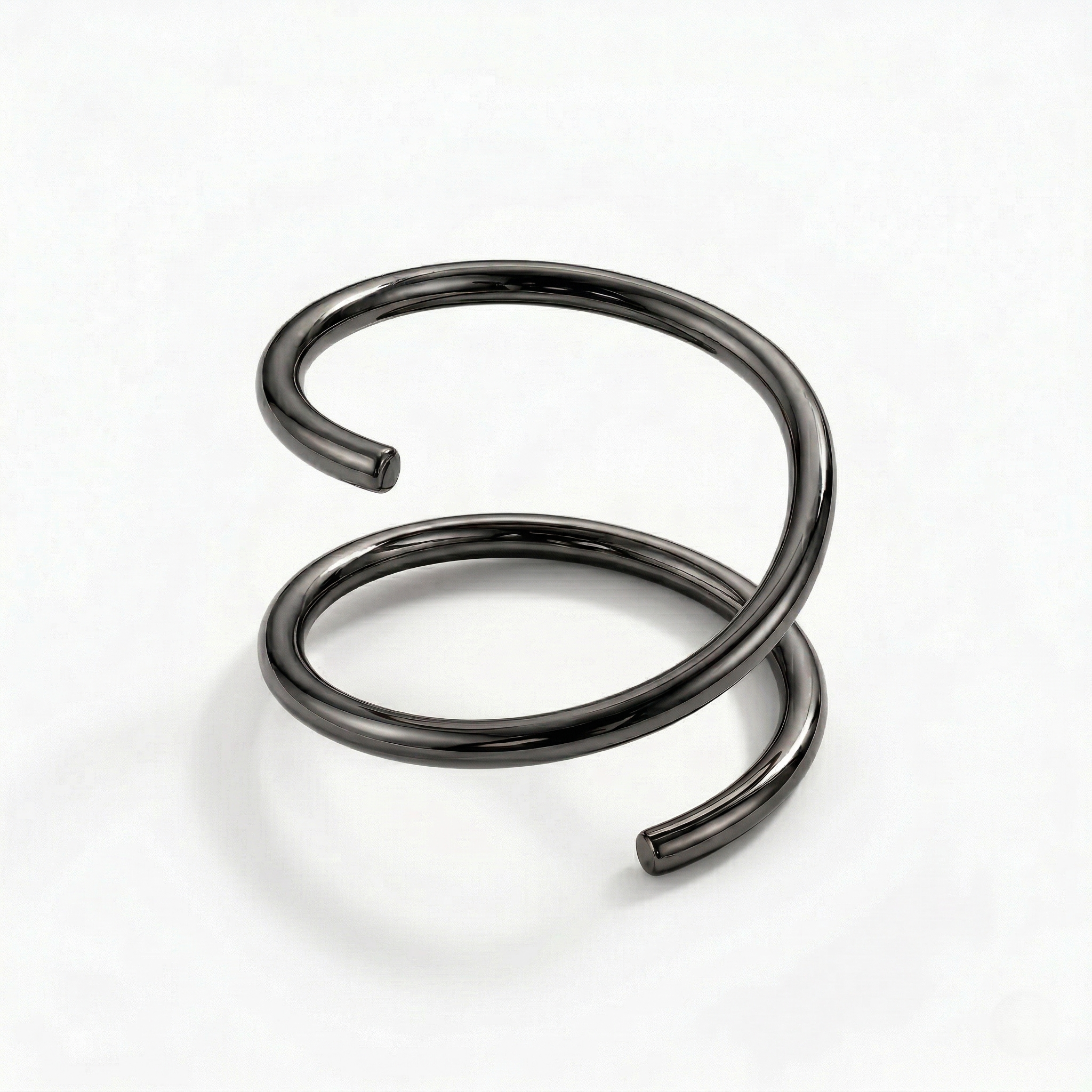 Daring Spiral Double Ring