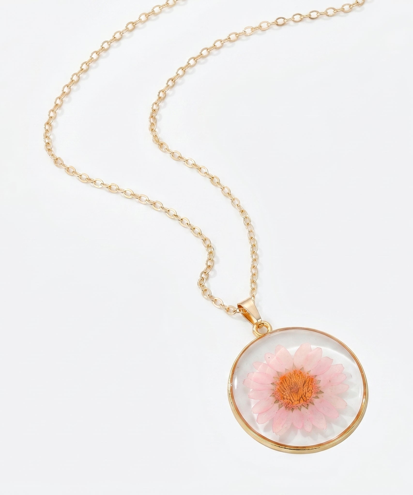 Effervescent Preserved Flower Necklace