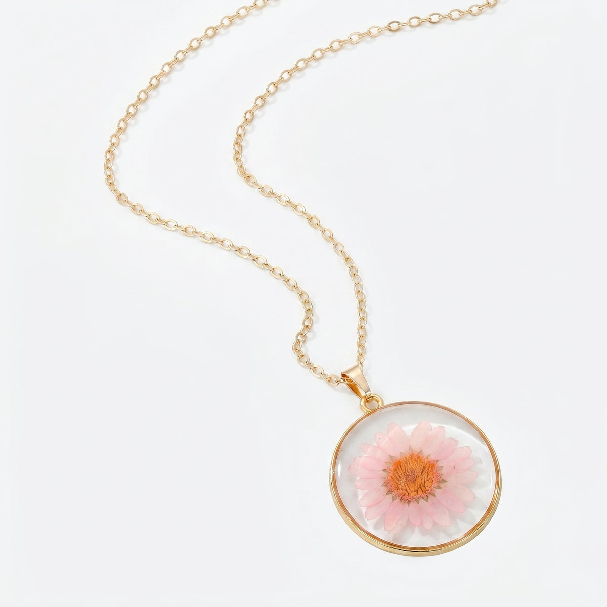 Effervescent Preserved Flower Necklace