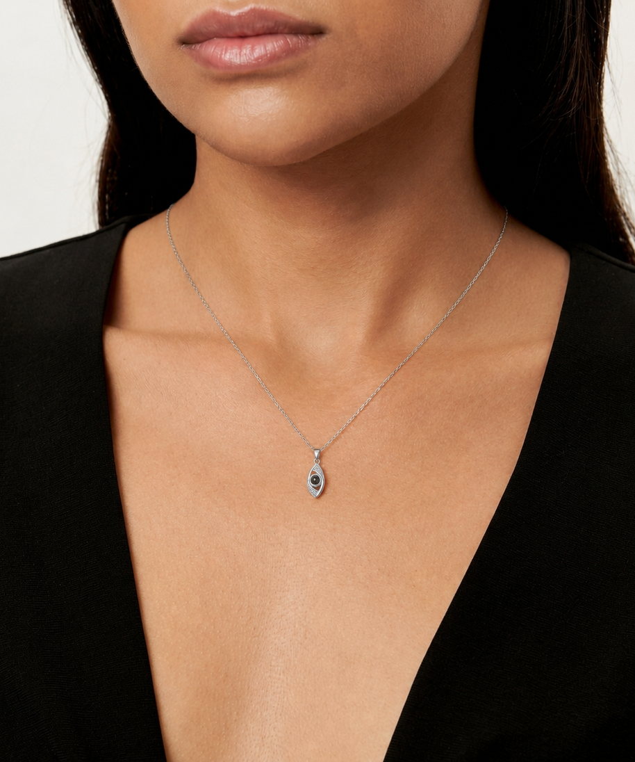 Customized Demon Eye Projection Necklace Pendant