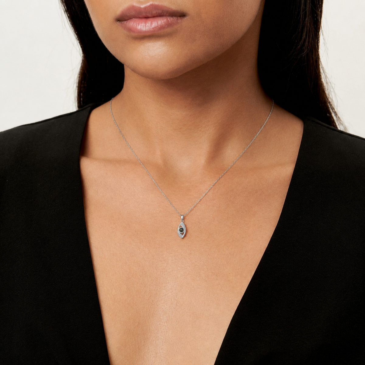 Customized Demon Eye Projection Necklace Pendant
