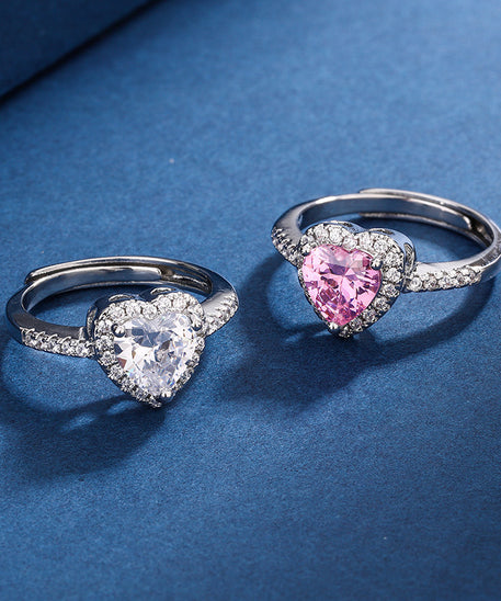 Divine Love Peach Heart Ring