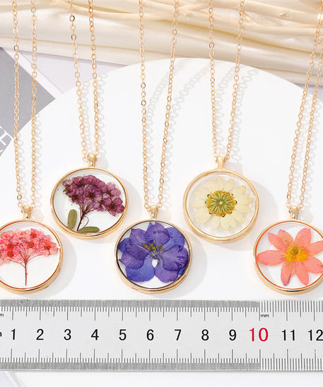 Creative Summer Dried Flower Necklace
