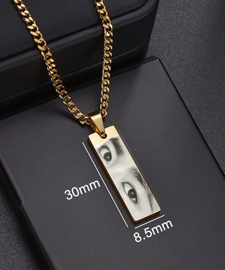 Customized Eyes Photo Necklace or Bracelet