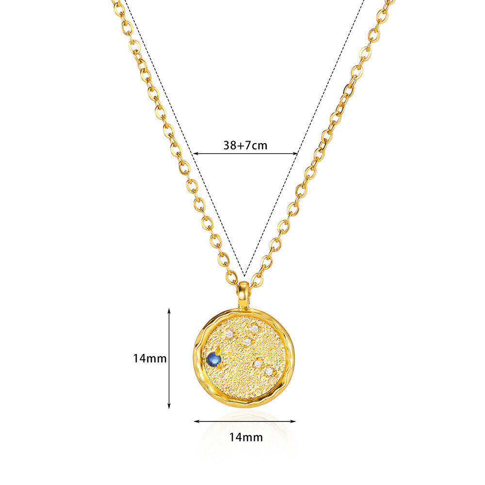 Brilliant Constellation Star Map Necklace