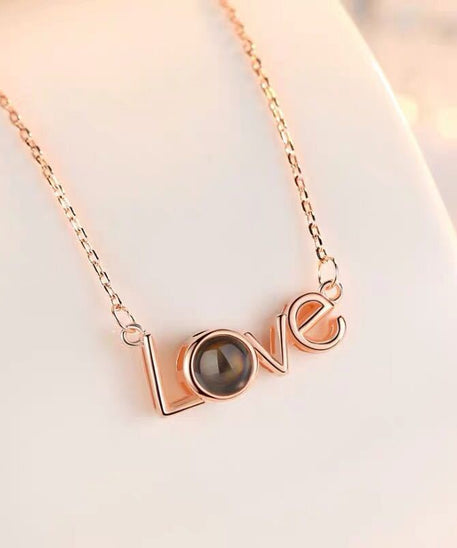 Customized  LOVE Projection Necklace
