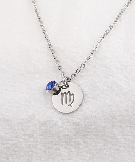 Birthstone necklace of 12 constellations