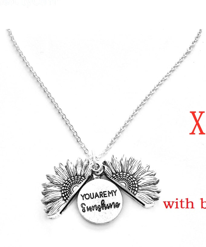 PRICES AMKE NO SENSE Radiating Sunflower Opening Necklace