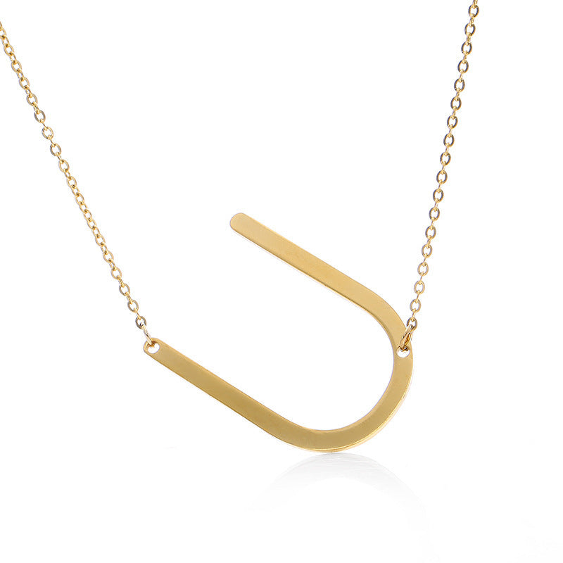 Customized Initial Letter Necklace