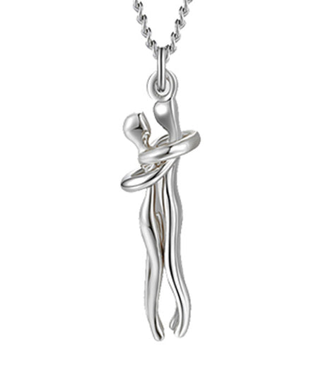 Passion Loving Couple Hugging Necklace