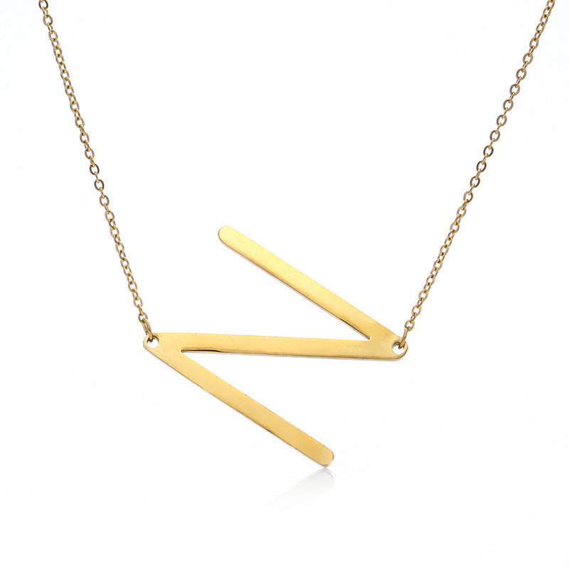 Customized Initial Letter Necklace